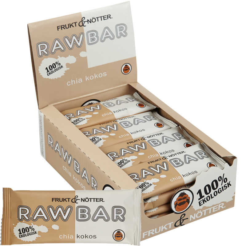 Eko Hel Låda Rawbar Chia & Kokos 20 x 30g - 79% rabatt