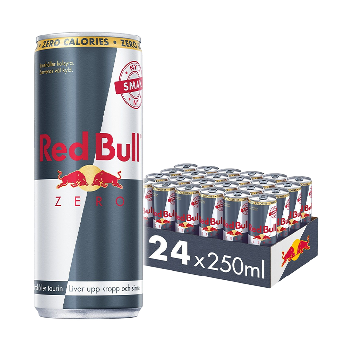 24 x Red Bull Energidryck Zero, 250 ml