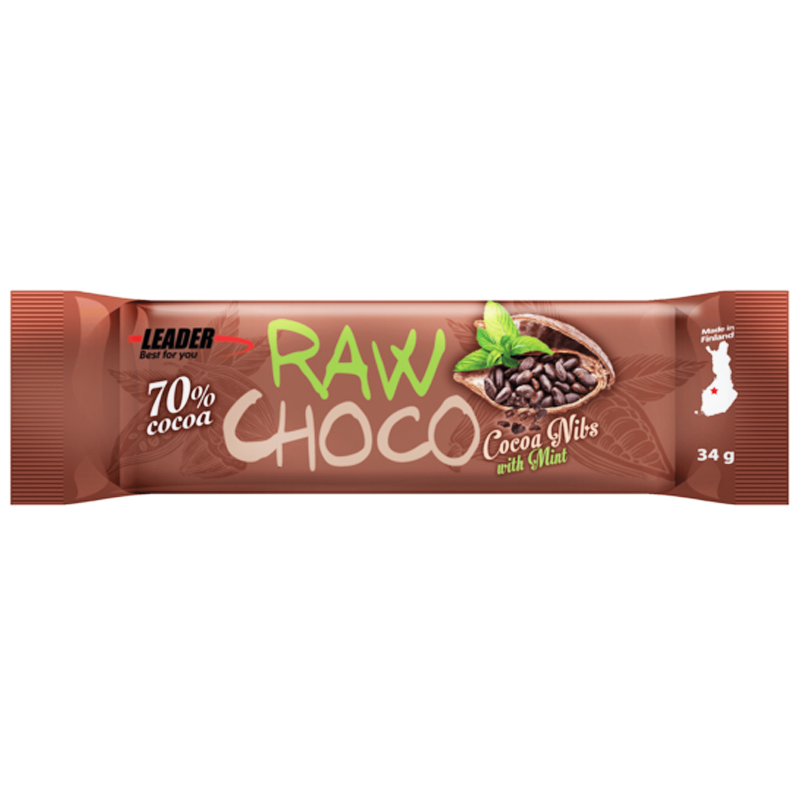 Råchokladbar Mint 34g - 33% rabatt