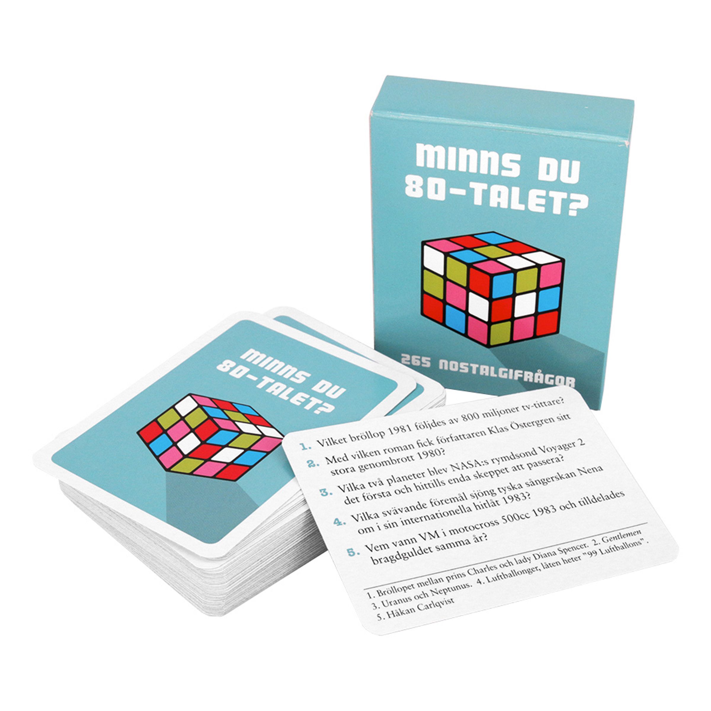 Minns du 80-talet? Frågespel