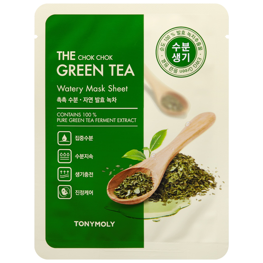 Tonymoly The Chok Chok Green Tea Watery Mask Sheet 20 g