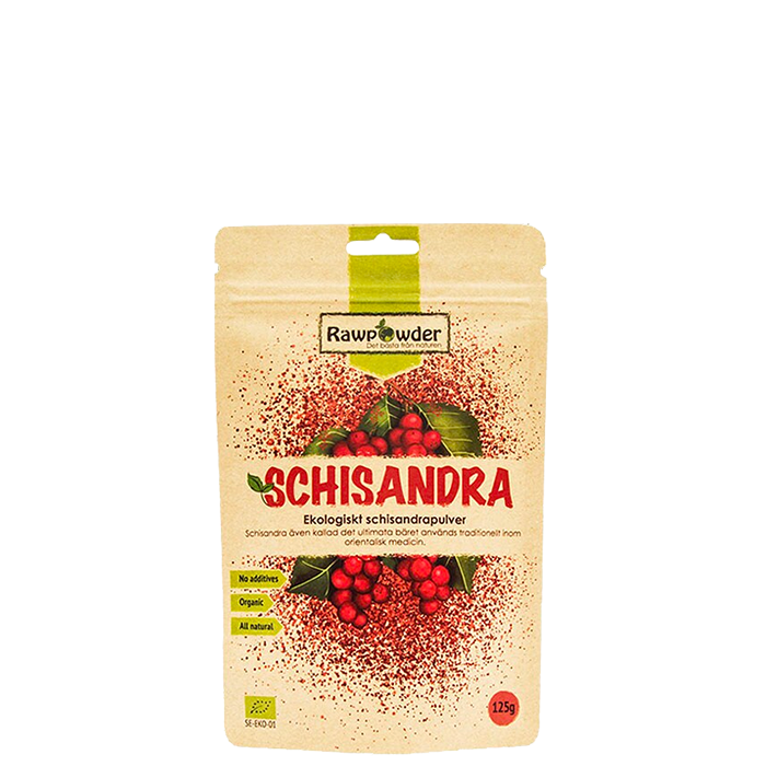 Schisandra, Ekologiskt Schisandrapulver, 125 g
