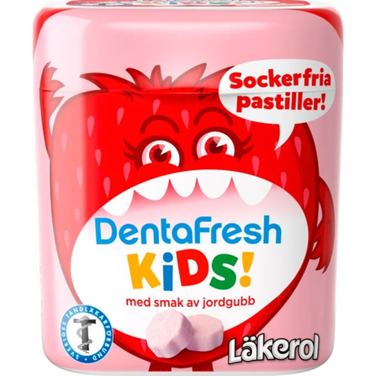 Läkerol DentaFresh Kids Jordgubb 55 g