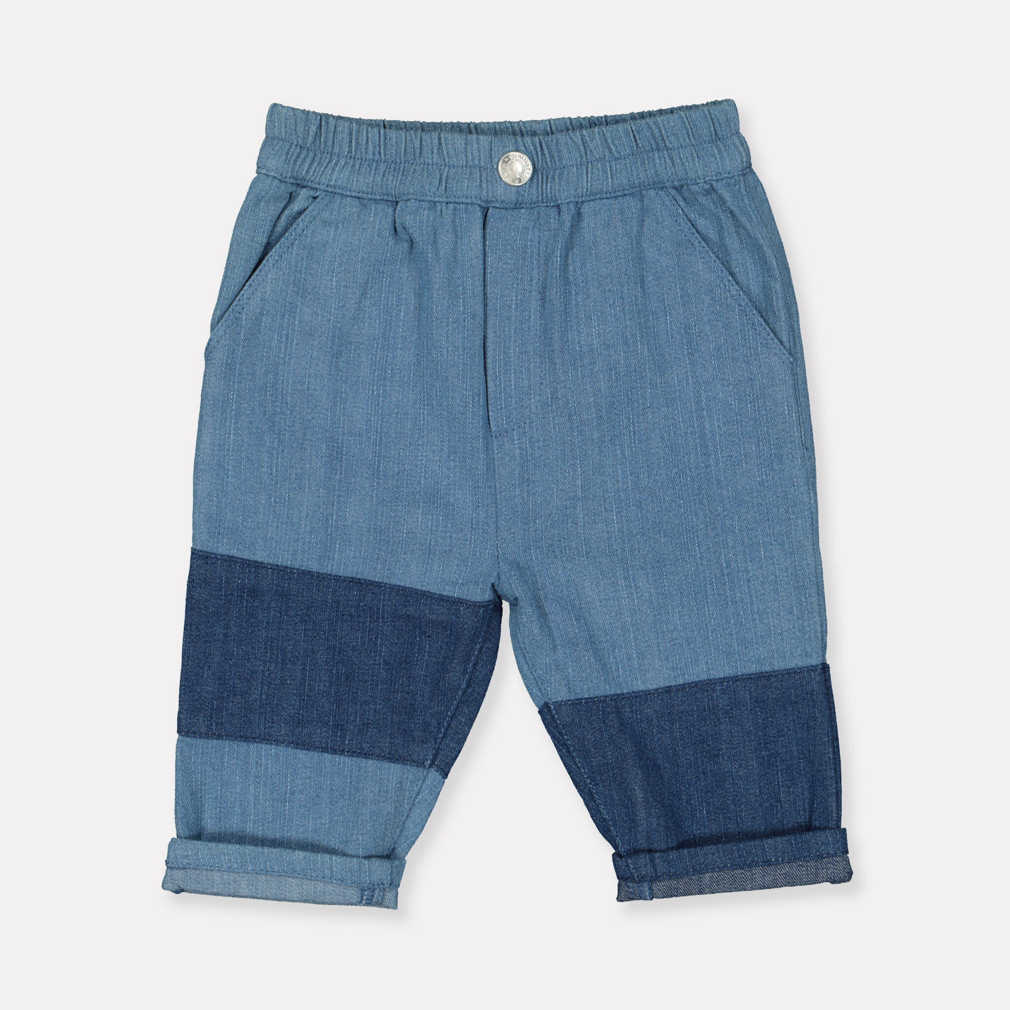 Drag på-byxa i denim ROBIN