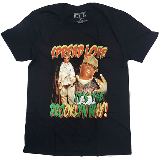 Biggie Smalls: Unisex T-Shirt/Spread The Love (Large)
