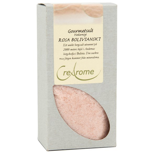 Crearome Finkornigt Gourmetsalt Rosa Bolivianskt, 500 g