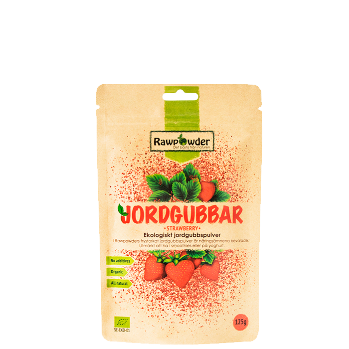 Jordgubbspulver EKO, 125 g