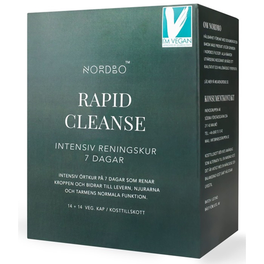 Nordbo Rapid Cleanse 28 kapslar