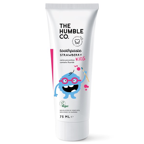 The Humble Co. Naturlig Tandkräm Kids Strawberry, 75 ml