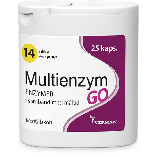 Verman Multienzym GO 25 kapslar