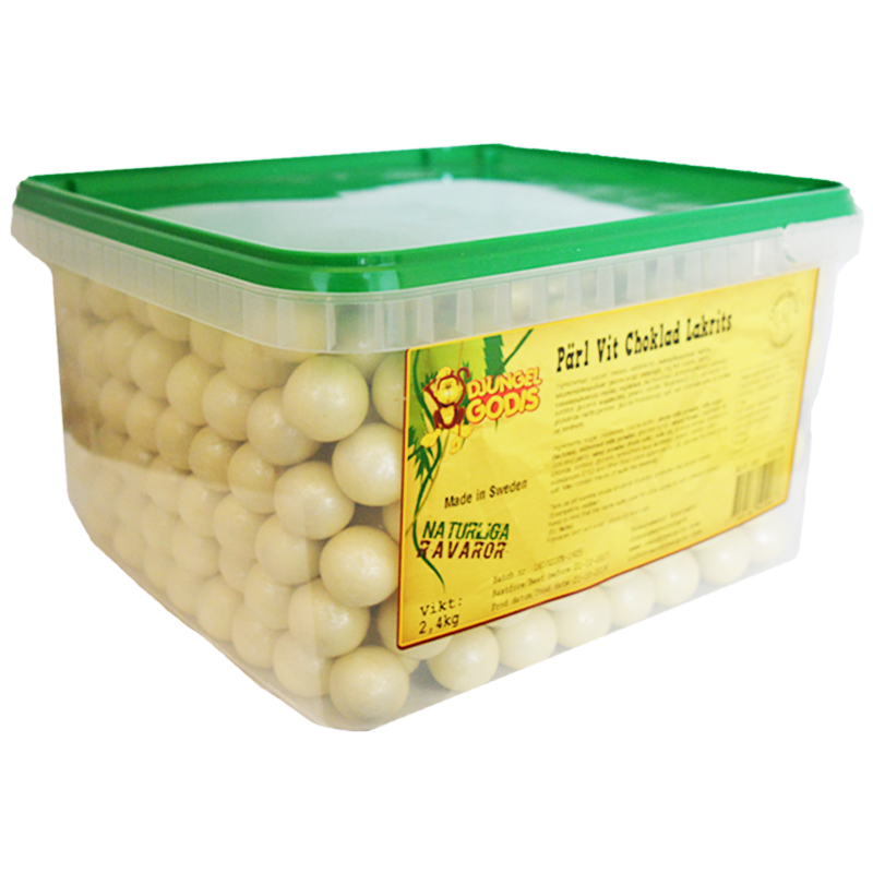 Hel Låda Godis Vit Choklad & Lakrits 2,4kg - 47% rabatt