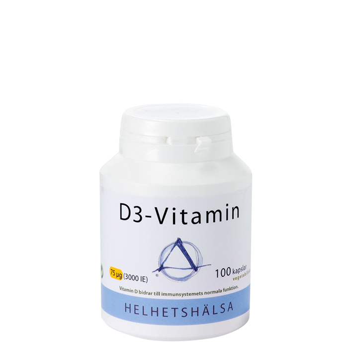 D3-vitamin, 3000IE (75 mcg), 100 kapslar