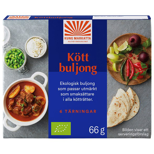 Kung Markatta Köttbuljongtärningar, 6 st