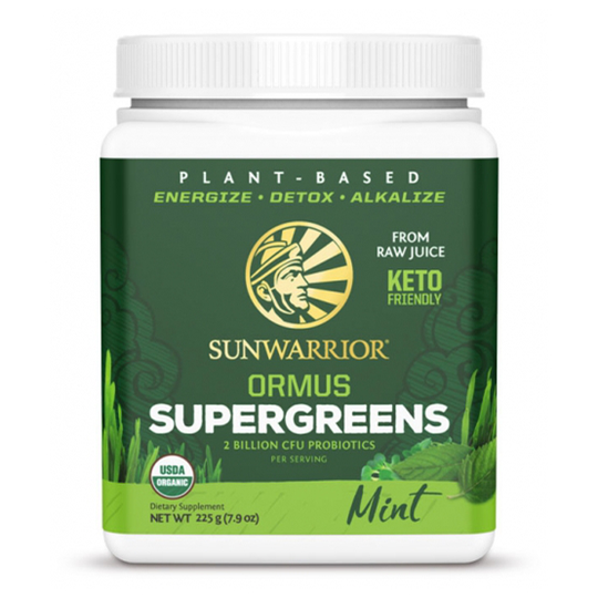 Sunwarrior Ormus Super Greens Organic Mint 225 g