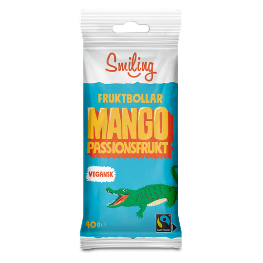 Smiling Fruktbollar Mango/Passionsfrukt 40 g