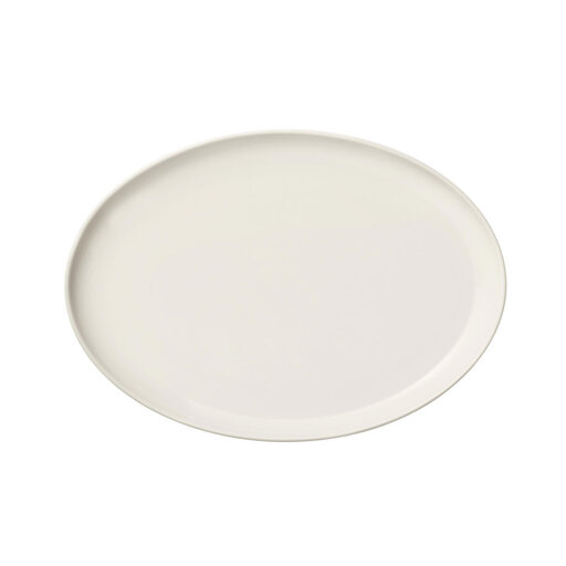 Essence tallrik 25 cm oval vit