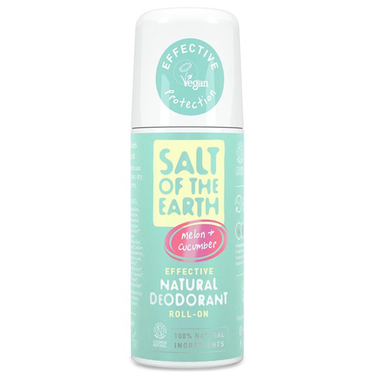 Salt of the Earth Melon & Cucumber Natural Roll-On Deodorant, 75 ml