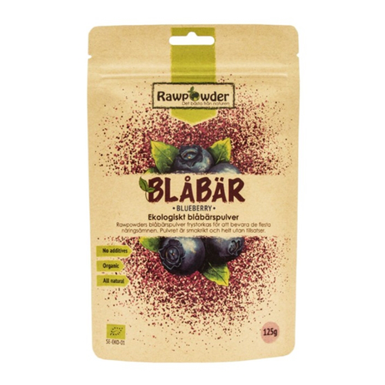 Rawpowder Blåbärspulver 125 g