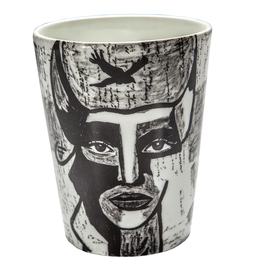 Carolina Gynning - Mugg Protect Me Svartvit 30 cl