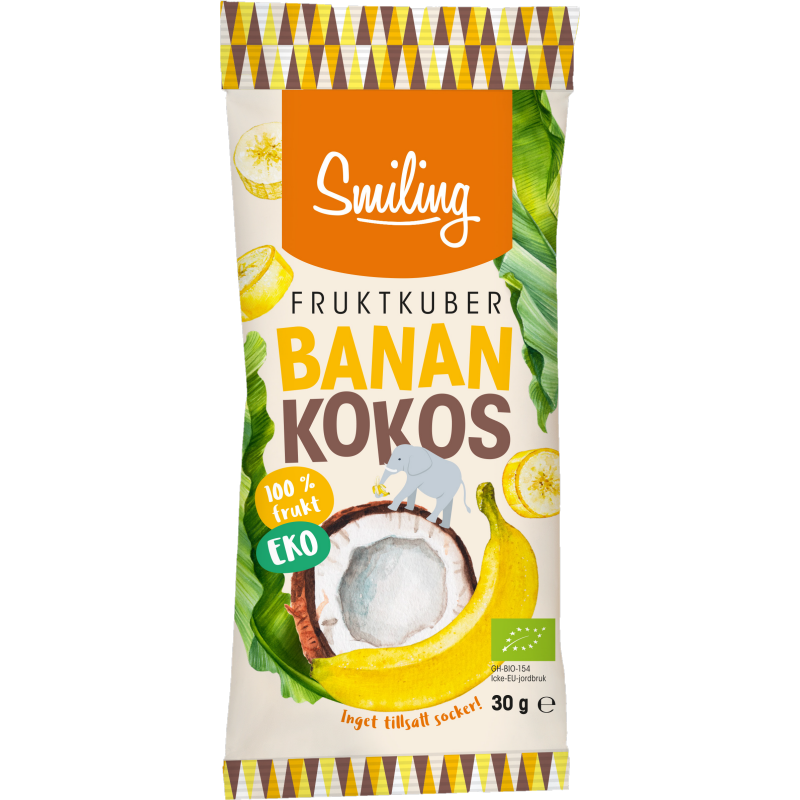 Eko Fruktkuber Banan & Kokos - 14% rabatt