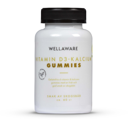 WellAware Vitamin D3 och Kalcium Gummies 60 st