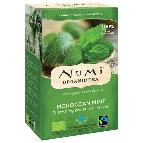 Numi Organic Tea Moroccan Mint, 18 påsar