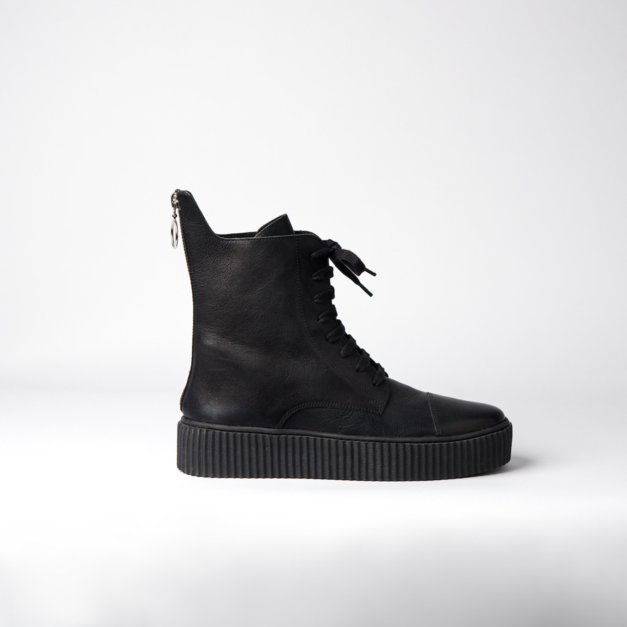 The Camden Zipper Black Boot