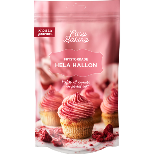 Khoisan Gourmet Frystorkade hela Hallon 25 g