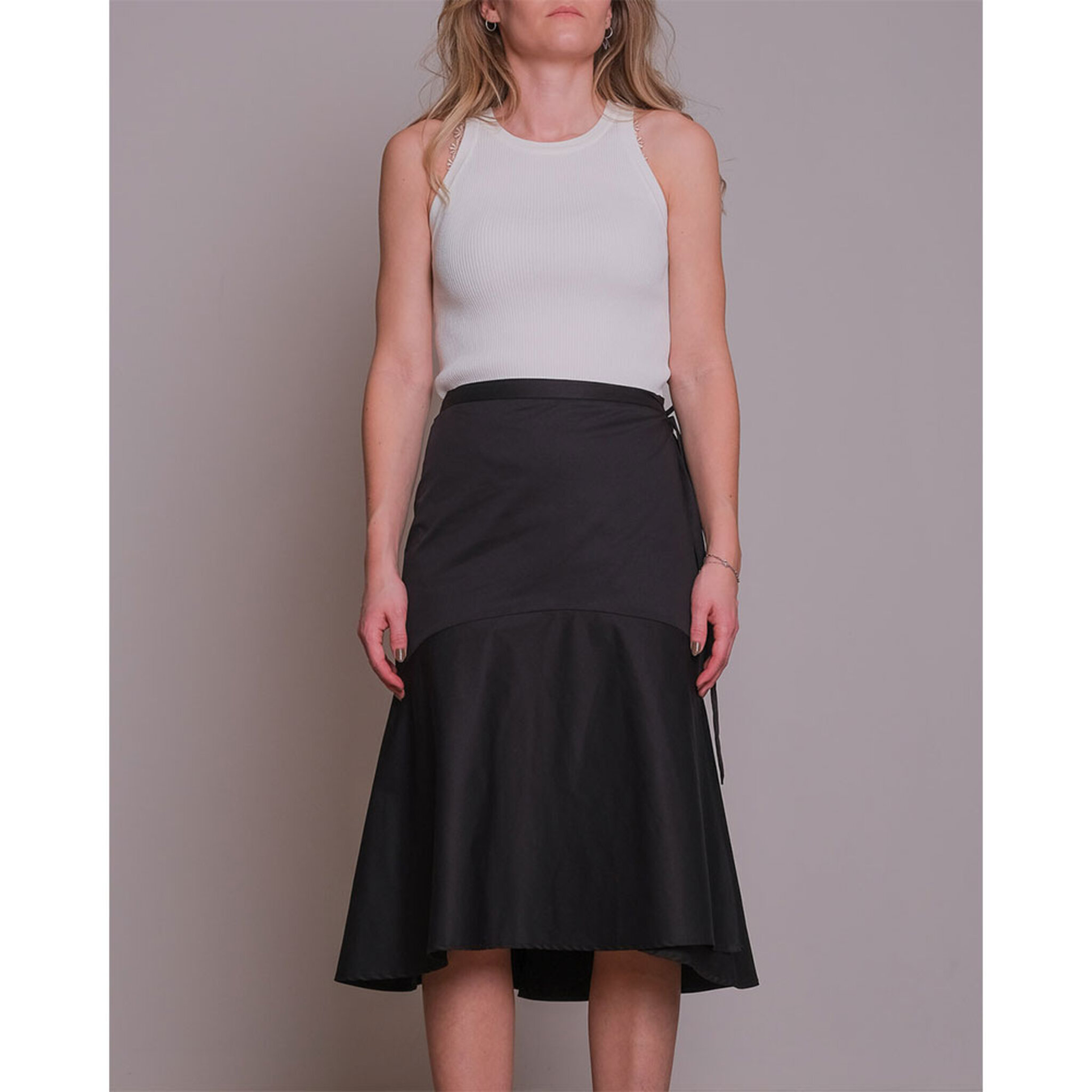 ANDERSON POPLIN WRAP SKIRT