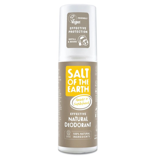 Salt of the Earth Amber & Sandalwood Natural Deodorant Spray 100 ml