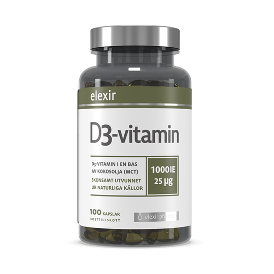 Elexir Pharma Elexir D3 Vitamin 1000IE 100 kapslar