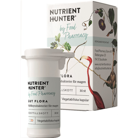Nutrient Hunter by Food Pharmacy Gut Flora - Mjölksyrabakterier för ma