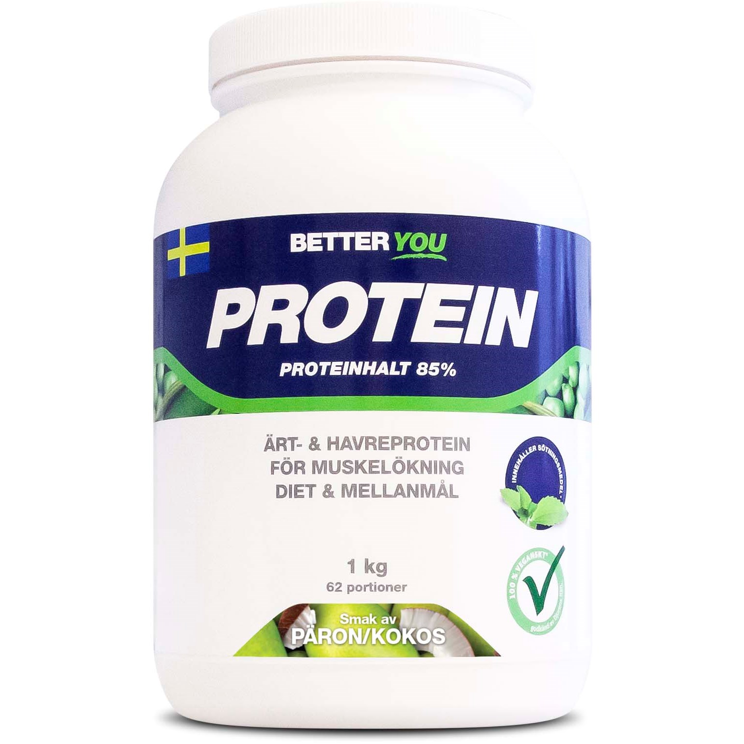 Better You Ärt och havreprotein Päron Kokos 1000 ml