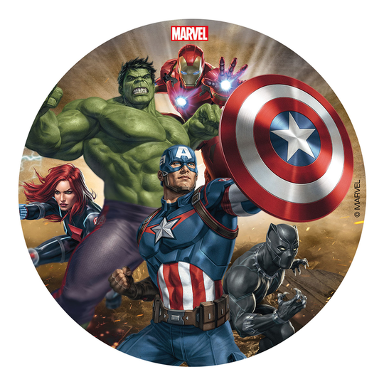 Tårtbild Avengers - 16 cm