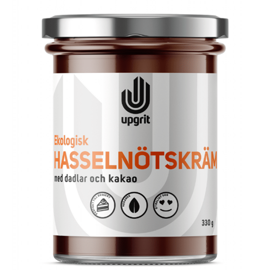 Upgrit Hasselnötskräm 330 g