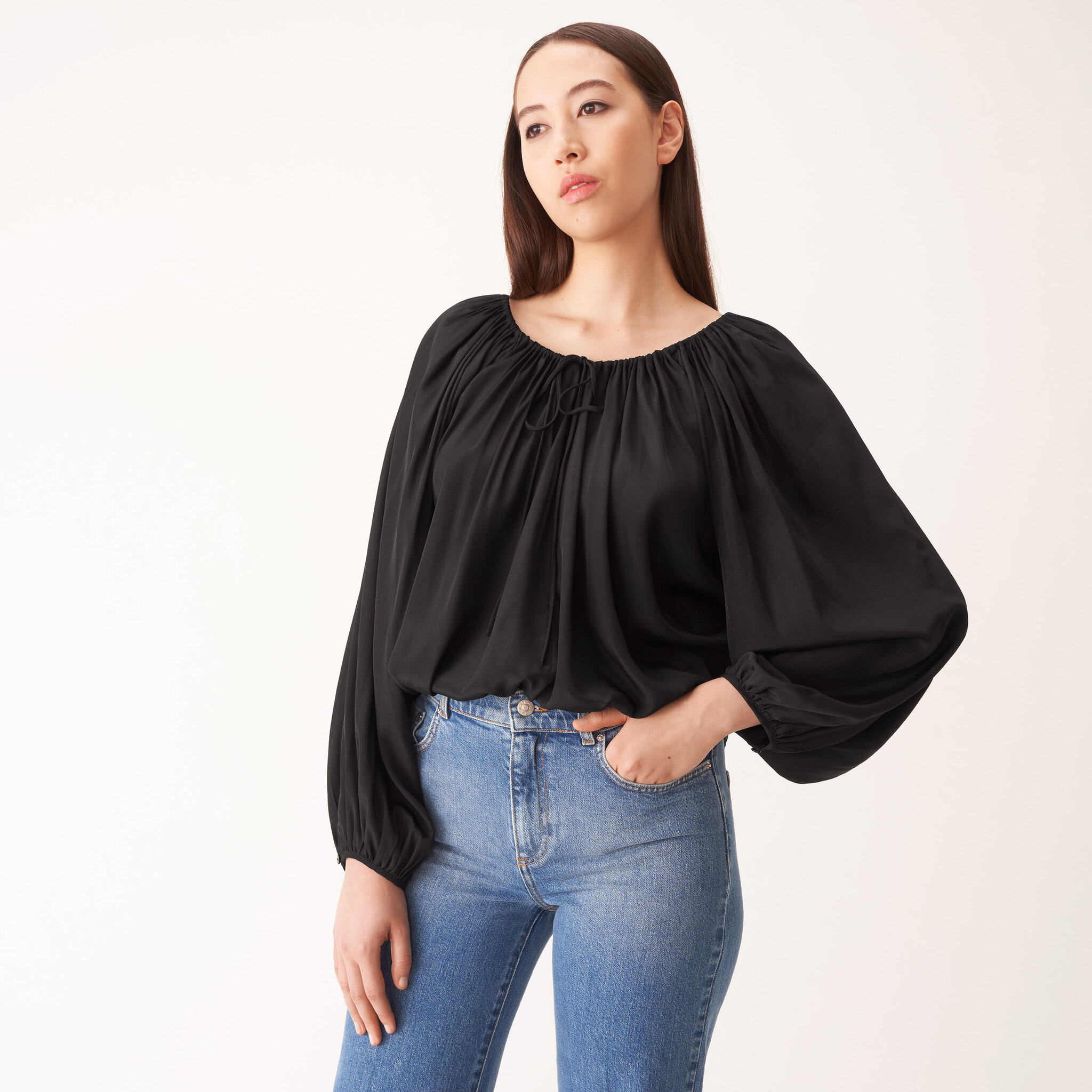 Blus med ballongärm NEFERTITI