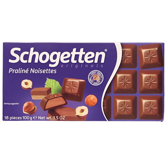 Schogetten Mjölkchoklad Nougatfyllning