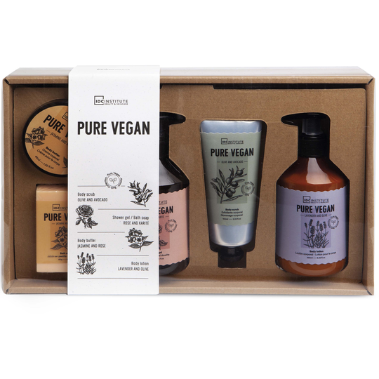 Pure Vegan Wooden Box 5 Pcs Giftset