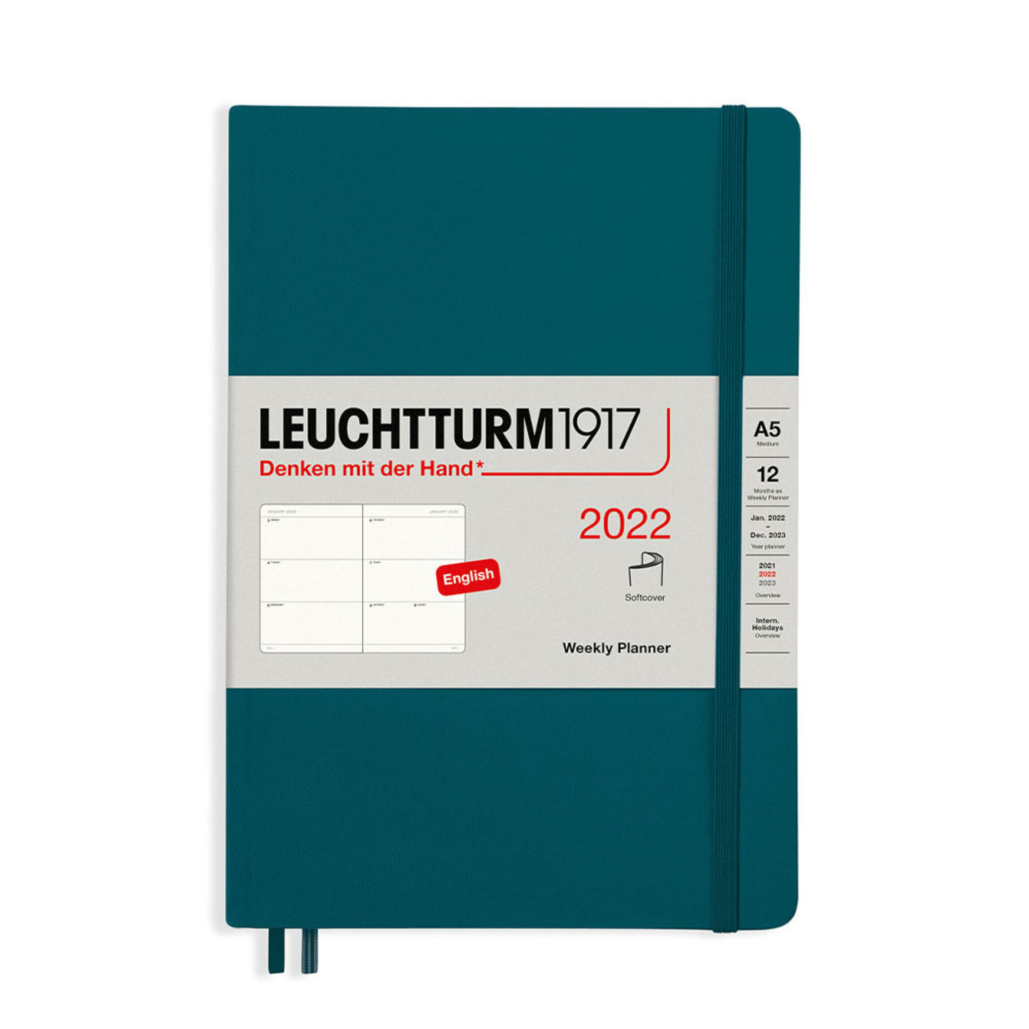 Kalender 2022 A5 Vecka/Uppslag