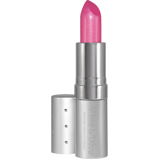 Viva la Diva Lipstick 78 Pink Panter Shimmer Glitter Finish Barbie Pin