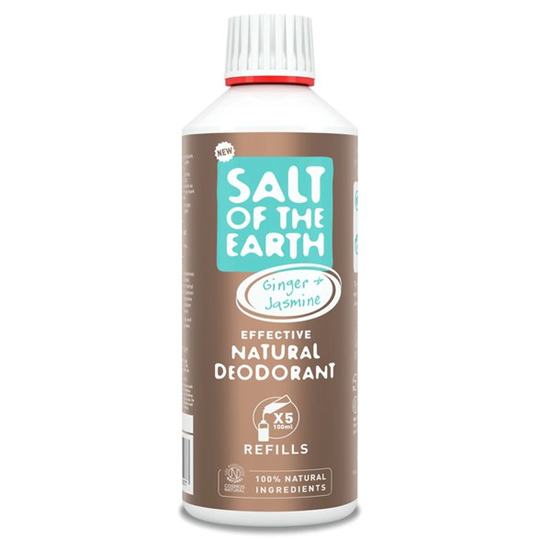 Salt of the Earth Ginger & Jasmine Natural Deodorant Spray 500 ml (Refill)