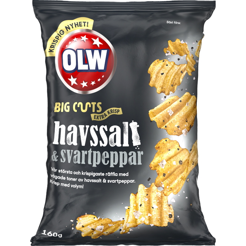 Chips BigCuts Havssalt Svartpeppar - 32% rabatt