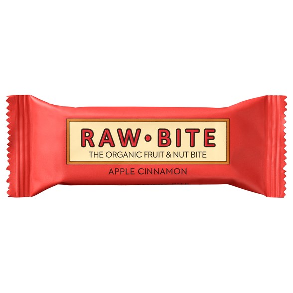 Rawbite Ekologisk Frukt- & Nötbar Äpple & Kanel, 50 g