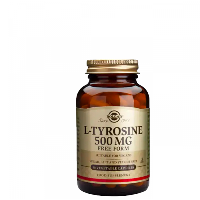 L-Tyrosine 500 mg, 50 kapslar
