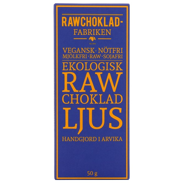 Rawchokladfabriken Ekologisk Rawchoklad Ljus 60%, 50 g