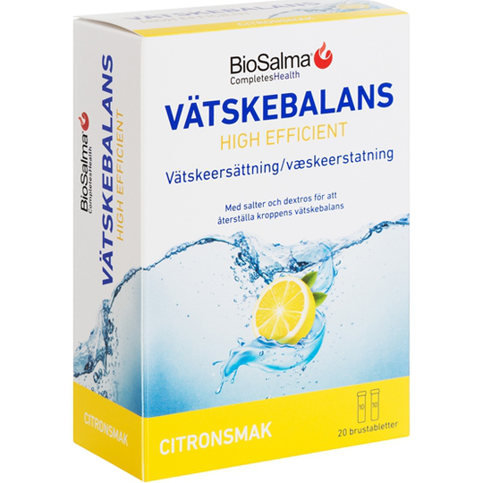 BioSalma Vätskebalans Citron 2x10 brustabletter