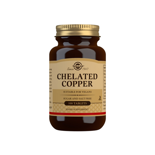 Solgar Chelated Copper 100 tabletter