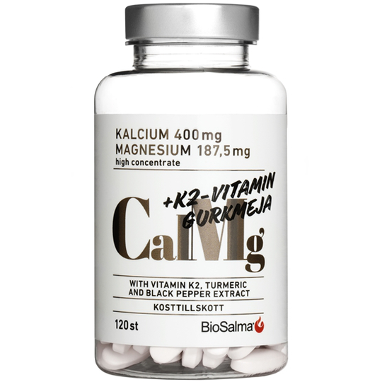 BioSalma KalMag 400/187,5 mg 120 kapslar