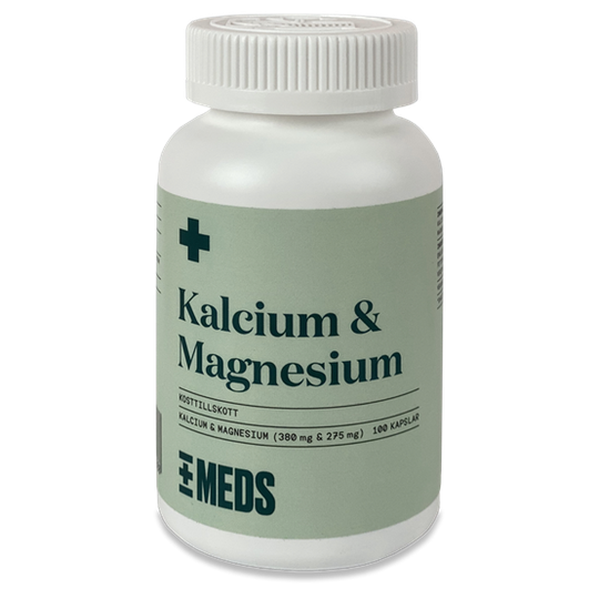 MEDS Kalcium & Magnesium 380mg & 275mg 100 kapslar