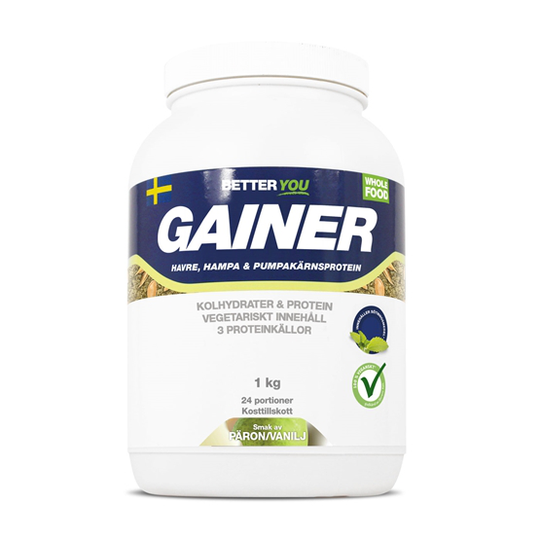 Better You Whole Food Gainer 1kg Päron & Vanilj